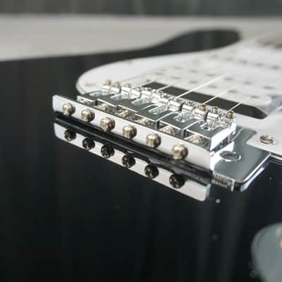 Donner Standard Series HSS Strat-Style Electric Guitar – Black – Gig Bag image 12