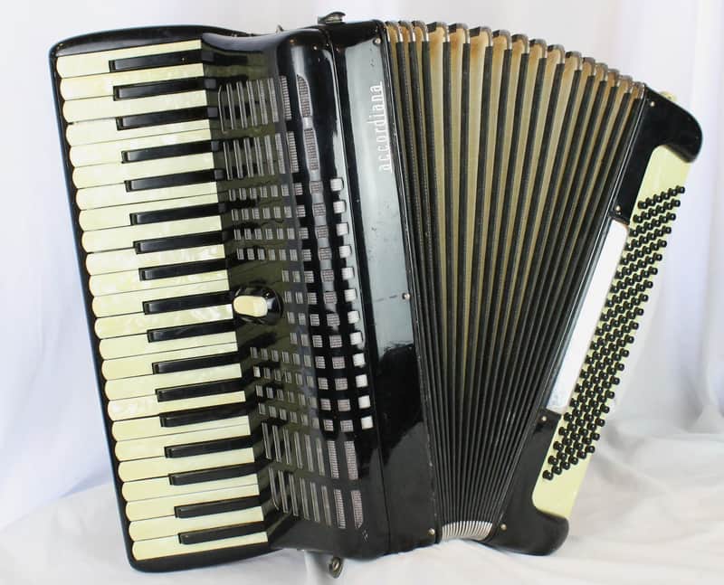 8223 - Black Excelsior Mod.242F Piano Accordion LMM 41 120 image 1
