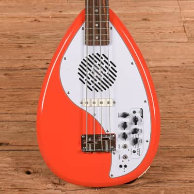 Vox Apache-1B Teardrop Travel Bass with Built-In Speaker Salmon Red image 1
