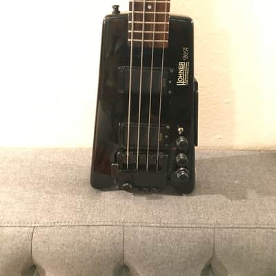 Hohner Headless Bass B2ADB B2A w/ Drop-Bridge 80s Black image 4