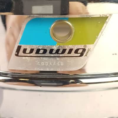 Ludwig 5x14" Super-Sensitive #410 Snare Drum 70s Blue/Olive #1034418 USA Vintage image 2