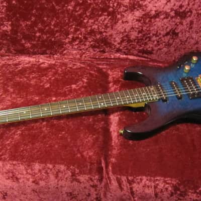 Fernandes AFR-55 1996 Blue Burst Quilt Gold Hardware Factory Gotoh's! image 7