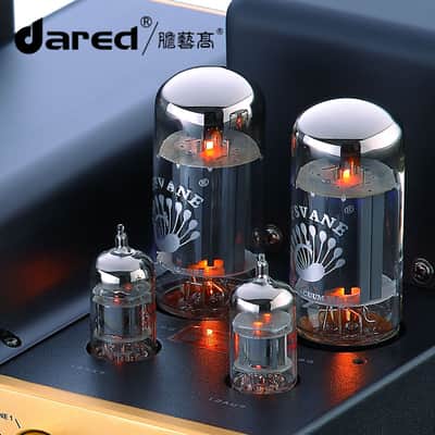 Dared I30BT HiFi Vacuum Tube Integrated Amplifier Hi-end with Bluetooth USB-DAC/LINE input and Headphone Output,Output Power 30Wx2,with 6L6G(5881),12AX7(ECC83),12AU7(ECC82) Tubes image 6