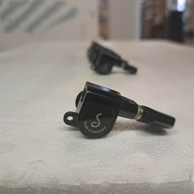 Schaller NOS locking tuners complete set 6 inline left - Black image 5