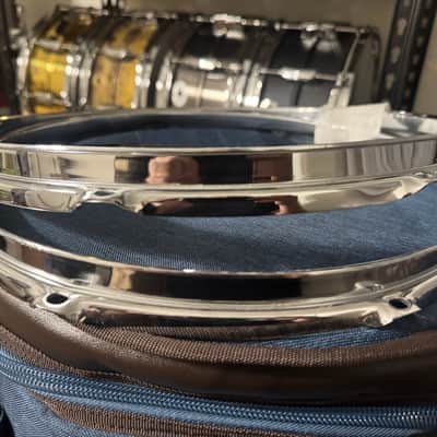 EKG 2.3 ml triple flanged tom hoops 14”  2025 - Chrome over Steel image 5