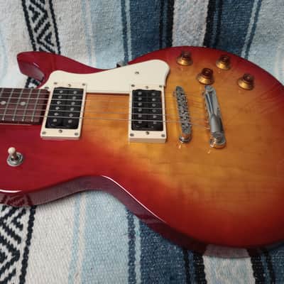 Upgraded Cort CR100 Classic Rock LP HH - Cherry Red Sunburst image 2