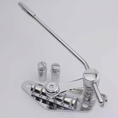 Tremolo Tailpiece Bridge System for SG LP, Fits Les Trem II - Silver image 4