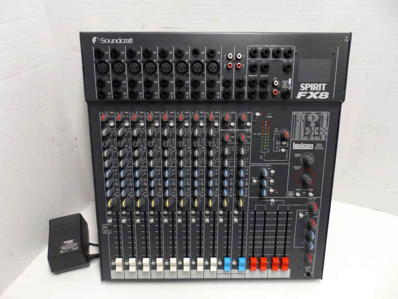 Soundcraft Spirit Folio FX8 mixer w/ Lexicon effects Live Mix