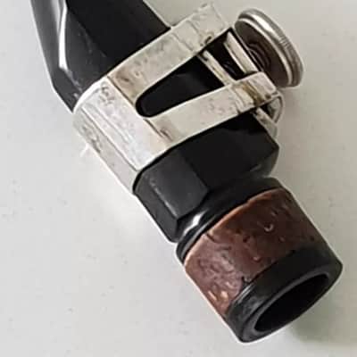 Ben Davis Vocaltone Silver Jazz Bb Clarinet Mouthpiece + Ligature - Vintage Rare image 3