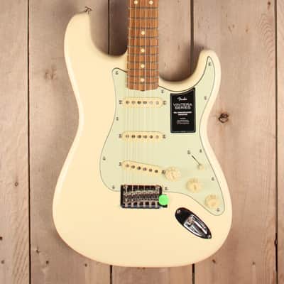 Fender Vintera '60s Stratocaster Modified with Pau Ferro Fretboard 2019 - Present - Olympic White image 2