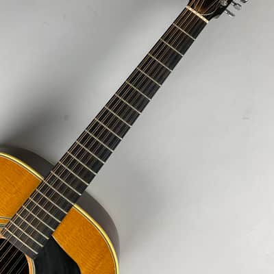 1974 Guild F212 - Natural Spruce top , Mahogany Back and sides .. USA Made Jumbo 12 String  W Original Hardshell case image 3