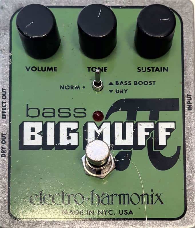 Electro-Harmonix Bass Big Muff Pi Distortion / Sustainer 2008 - Present - Green image 1