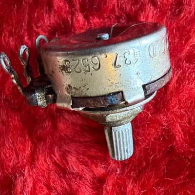1965 Fender Stratocaster CTS Dishback Crater 250K Split Shaft Potentiometer Pot image 6