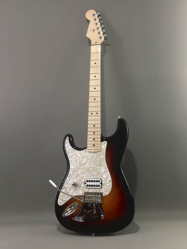 LEFTY! Boutique Custom Warmoth Fender Strat Build Classic Sunburst Tom Delonge Tribute Made in USA 7.4 Lb HSC image 1