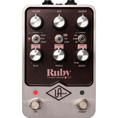 Universal Audio Ruby '63 Top Boost Amplifier Pedal image 1