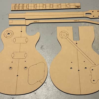Guitar Building Templates 58-60 Les Paul Standard 1959 Luthier Tools image 2