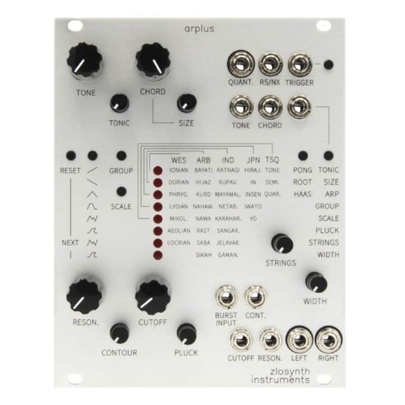 Zlosynth Arplus Quantizer Arpeggiator & String Synthesiser Module (silver) image 1