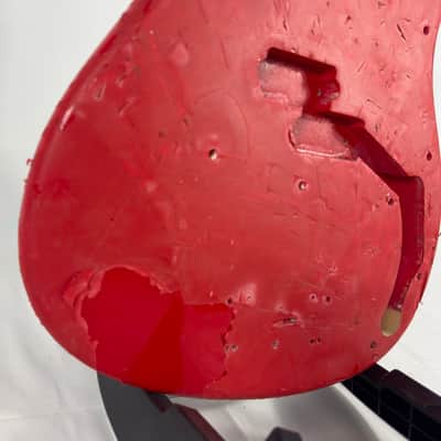 Unbranded P-Bass Style Electric Bass Body - Red image 4