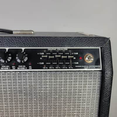 1983 Fender London Reverb 2-Channel 1x12" Solid State Combo - Black Local Pickup Only in Milwaukee, WI image 7