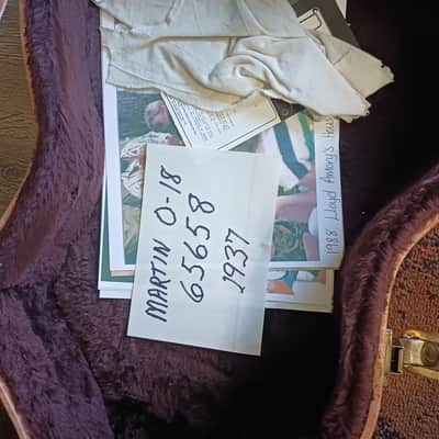 Original 1937 Martin 0-18 Acoustic Guitar image 7