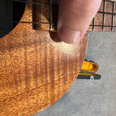 Kamaka Tenor Ukulele — vintage white label 1970s - Natural koa image 15