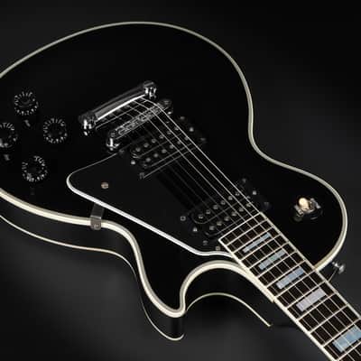 2012 Gibson Custom Shop Les Paul Custom with Chrome Hardware - Ebony | USA Black Beauty Open Coil 490R 498T Humbucker Pickups Long Neck Tenon | CoA OHSC image 8