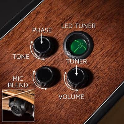 Cort Gold Series Gold-OC6 Bocote, Natural Glossy w/ Case, See Video, B-Stock image 7