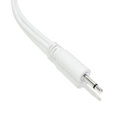 ExcelValley [White] 5-Pack - Mono Splitter Y Patch Cables - TS 3.5mm 1/8" Eurorack Synth Synthesizer image 4