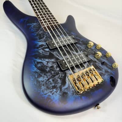 Ibanez SR305EDX SR Standard 5-String Bass, Gold Hardware, Cosmic Blue Frozen Matte 2026 image 6