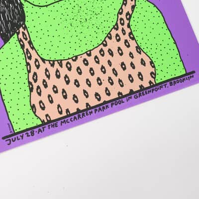 Sonic Youth and The Slits July 28 Poster - 18"x24" Owned by Sonic Youth image 4