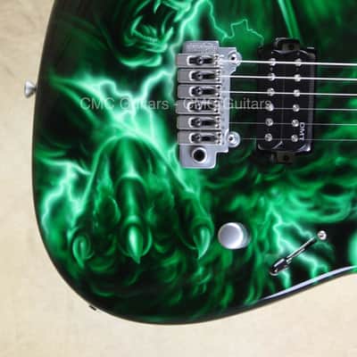 Dean USA Custom Shop 74 Green Demon NAMM Guitar image 6