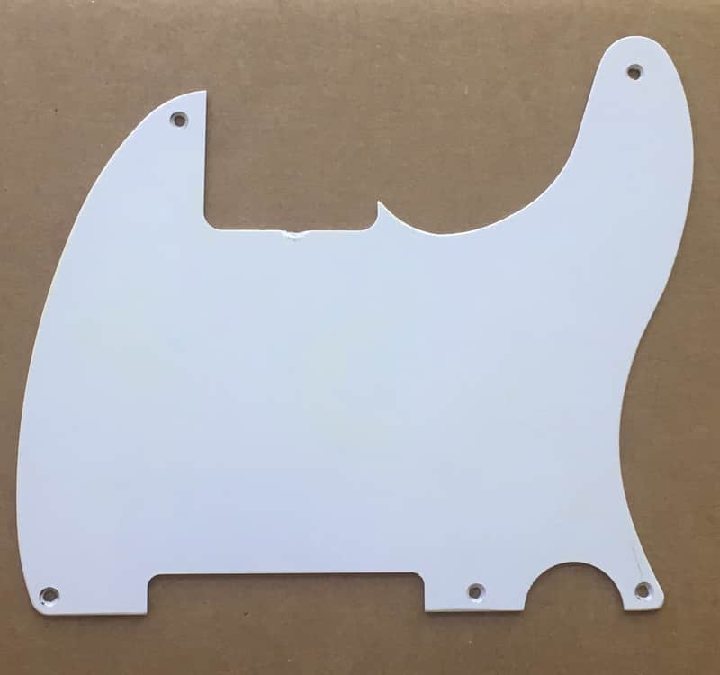 Vintage Reissue 1-ply “White” Telecaster Fender Pickguard Tele Relic Made in USA Esquire Guard image 1