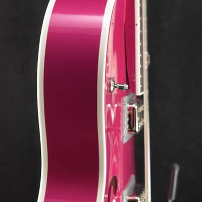 Mint Gretsch G6120T-HR Brian Setzer Signature Hot Rod Hollow Body with Bigsby Candy Magenta image 7