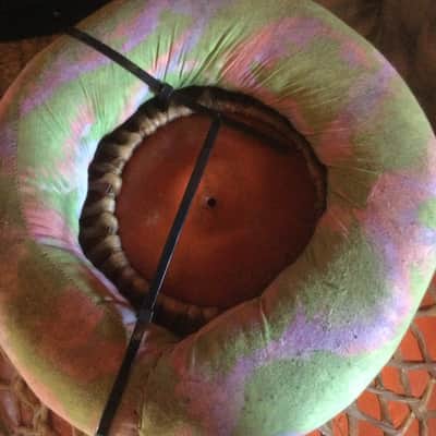 Big Badass Tribal War Drum! Tasha Kettle Drum African Turkish Indian image 5