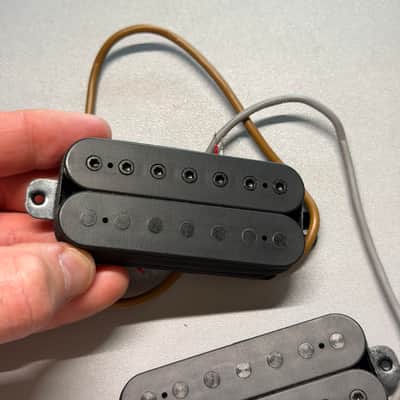 Ibanez Prestige V87 V77 7 String Electric Guitar Pickup Set Black Humbuckers Japan Bridge & Neck RG1527 image 7