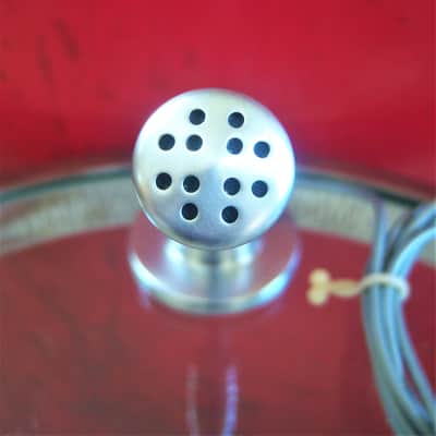 Vintage 1950's Turner 80X crystal microphone Satin Chrome w cable and stand image 4