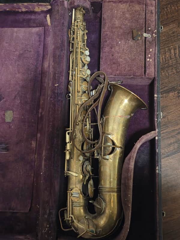 1921 C.G. Conn New Wonder C Melody Tenor Saxophone – Vintage Jazz Era Horn w/ Original Case image 1