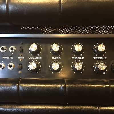 Plush PRB 1000S Amp and Cabinet early 1970's Black Padded image 1