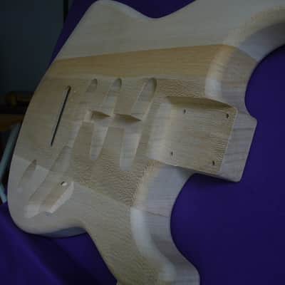 Exotic '62 S-Style Quarter Sawn American Sycamore Guitar Body for Strat® Neck Natural _ Made in USA_ image 11