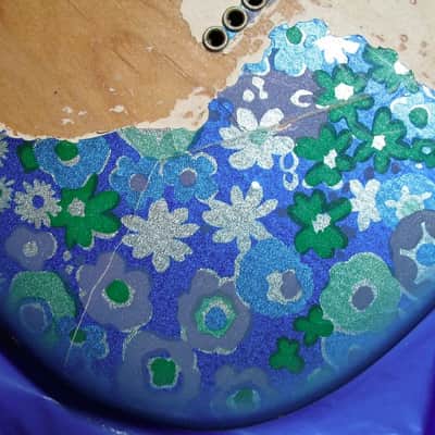 Real Fender Telecaster 1968 Blue Floral Body & Pickguard - Rarest Tele Model & Pickguard Ever? image 14