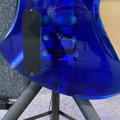 Used 2016 B.C. Rich Mockingbird Acrylic Blue image 5