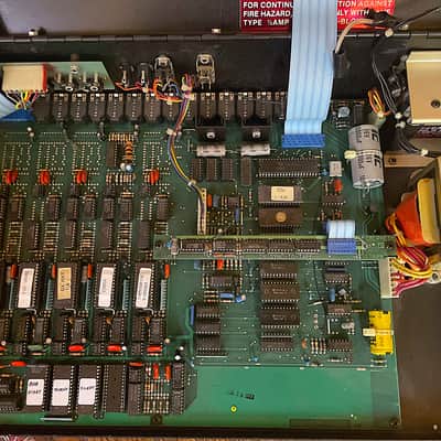 Oberheim DX 6-Voice Drum Machine 1982 - Blue with Wood Sides image 9