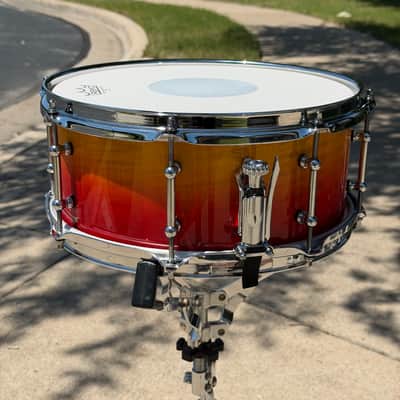 Pi Drum Company - 13x5.75" Curly Maple Stave Shell Snare Drum image 6