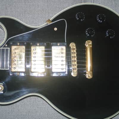 1989 Gibson Les Paul Custom Triple Pickup Black Beauty w/ Original Gibson "Protector" Case image 9