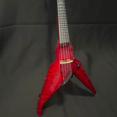 Wood 5 String Fretted Custom Viper - Custom Deep Red Pattern Finish image 8