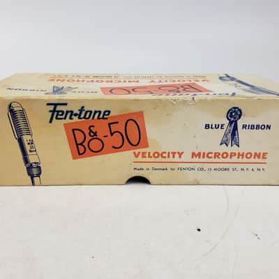 Vintage Fentone B&O-50 Ribbon Microphone Bang & Olufsen Box & Cable BM3 image 15