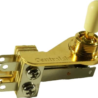 Centralab® 3 Position Right Angle Toggle Switch Single Gold
