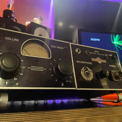 Heavily modified Rare 50’s Collins modular Lunchbox - 212y + 60H mixer w preamp - Serviced boutique mic pre! 3 input, 90db of gain w/ added 48v power! image 12