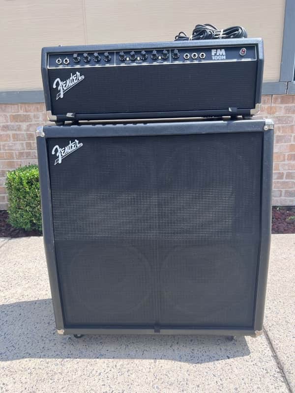 Fender FM100H Amp & FM412 Cab Black image 1