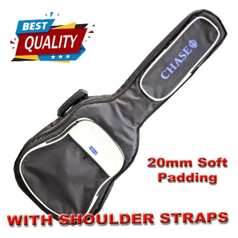 Chase Premium Classical Guitar Gig Bag Case 20mm Padded Shoulder Straps~ image 1